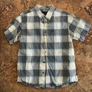 Blue and White Checkered Men’s Button Down